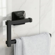Plantex 304 Grade Stainless Steel Napkin Holder for Washbasin/Towel Hanger for Kitchen/Towel Holder/Bathroom Accessories - Squaro (Black)