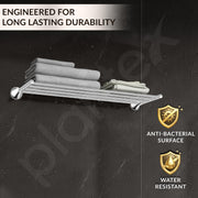 Plantex Towel Rack for Bathroom/Pure Brass Towel Holder/24 Inch Towel Stand/Towel Bar/Bathroom Accessories - Pack of 1 (APS-EFL-13, Chrome)