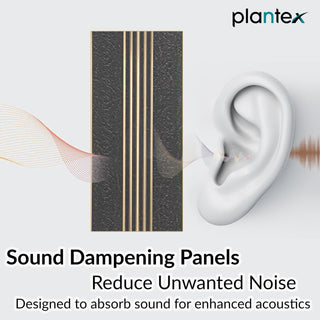 Plantex Louvers Panel for Wall/8 Feet Wall Panels/3D Charcoal Panel for Interior Walls Décor - Pack of 10 Covers - 80 Sq. Ft, Size-1 Feet x 8 Feet (YD-1209)