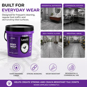 Plantex Lexora Epoxy Grout/3-Part Epoxide Resin Tile Grout/Floor & Wall Tiles Joints/Waterproof & Stain Proof/Bathroom & Industrial Use - 1 kg (Steel Grey)