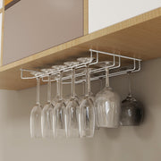 Plantex Wine Glass Rack/Holder Upside Down Glass Hanging Organizer/Glass Hanging Stand For Pubs/Kitchen/Bars (L20 X W13 Inches - Triple Line), Hanging Shelves