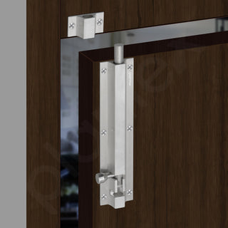 Plantex Stainless Steel Tower Bolt/Tower Bolt for Home,Offices Doors and Windows/Tower Bolt for Main Door/Door Latch/Kundi/Chitakini/Door Latch for Windows - Pack of 2 (Chrome, 8 inch)