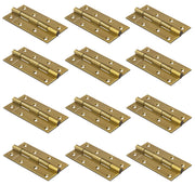 Plantex Heavy Duty Stainless Steel Door Butt Hinges 5 inch x 12 Gauge/2.5 mm Thickness Home/ Office/ Hotel for Main Door/ Bedroom/ Kitchen/ Bathroom - Pack of 12 (Brass Antique )