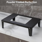 Plantex GI Steel Microwave Oven Stand/OTG Rack for Kitchen Platform/Oven Stand for Kitchen with Removable Legs- (Black) - Metal