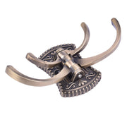 Plantex Zinc Robe Hook for Bathroom/Clothes Hanger for Wall/Kitchen Cloth Hanger/Bathroom Accessories - (Brass Antique)