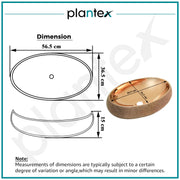 Plantex Ceramic Wash Basin for Bathroom/Vessel Sink/Countertop Washbasin - Indo-European Collection (Rose Gold, 22 x 15 x 6 Inch)