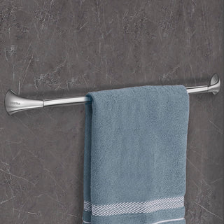 Plantex Smero Pure Brass Towel Hanger for Bathroom/Stand/Towel Bar/Bathroom Accessories - Craft (24 Inch-Chrome)