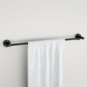 Plantex Stainless Steel Single Towel Rod for Bathroom/Towel Holder/Bathroom Hangers for Clothes/Bathroom Accessories (24 - Inch, Black)
