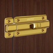 Plantex Premium Heavy Duty Door Stopper/Door Lock Latch for Home and Office Doors - Pack of 10 (PVD Gold)