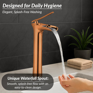 Plantex Pure Brass Basin Mixer Tap Hot & Cold/Single Lever Pillar Tap for Wash Basin/Water Tap/Deck Mount-(PVD Choco)