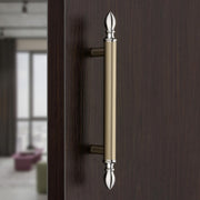Plantex Altros Main Door Handle/14 Inch Door Handle for Main Door/Pull Push Handle for Home/Hotel/Office Ã¢â‚¬â€œ Pack of 1 (106,White Satin and Chrome Finish) - 3 Years Warranty