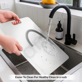 Plantex Stainless Steel Chopping Board/Vegetable Cutting Board/Anti-Bacterial, Scratch-Resistant, Durable, Non-Slip & Knife Friendly Cutting Pad (Size- 31 X 20.5 cm)