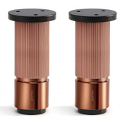 Plantex 4 Inch Sofa Leg for Bed Furniture/Aluminium Sofa Leg for Table/Support Legs/Furniture Leg - Pair of 1 (2 Piece) (DTS-77,Rose Gold)