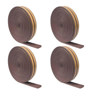 Plantex Window Seal Tape for Perimeter/Door Strip/DIY 3M Self Adhesive/Soundproof & Weatherproof Strip - Pack of 4 (E Shape, 18Feet, Brown)