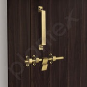 Plantex Stainless Steel Door Kit for Single Door/Door Hardware/Door Accessories (10 inch Al-Drop,8 inch Latch, 8 inch 2 Handles,7 inch Tower Bolt and 4 inch Door Stopper) - (DK-06-Brass Antique)