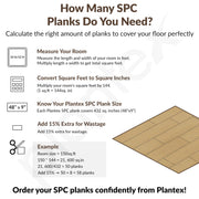 Plantex SPC Tiles for Floors/Interlocking Sound Insulated Floor Tiles/Click N Lock Wooden Flooring for Livingroom/Kitchen -30 Square Feet/10 Tile,Legacy Wood-DIY Installation(Water&Fire Resistant)