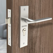 Plantex Heavy-Duty Door Locks - Main Door Lock Handle Set/ 6-Lever Lock Mechanism with 3 Years of Warranty/Mortise Lock with 3 Keys (8060 - Matt)