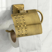 Plantex 304 Grade Stainless Steel Toilet Paper Holder/Toilet Paper Roll Holder/Toilet Tissue Paper Roll Holder/Bathroom Accessories - Squaro (Antique)