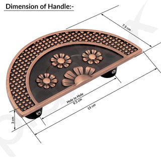 Plantex 6 Inch Main Door Handle/Aluminium Door Handle/Pull-Push Door Handle (Pack of 1, Copper Antique)