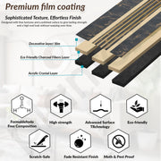 Plantex Louvers Panel for Wall/8 Feet Wall Panels/3D Charcoal Panel for Interior Walls DÃ©cor - Pack of 5 Covers - 40 Sq. Ft, Size-1 Feet x 8 Feet (YD-1207)
