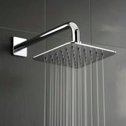 Plantex Stainless Steel 100 mm Rain Flow Overhead Shower with Water Saving Nozzle/Bathroom Shower/Adjustable Shower Head for Bathroom without Arm - (APS-617-Chrome)