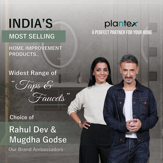 Plantex AQ-1417 Pure Brass Telephonic Wall Mixer with Crutch for Arrangement of Hot & Cold Water for Bathroom with Brass Wall Flange & Teflon Tape- Wall Mounted (Mirror-Chrome Finish)