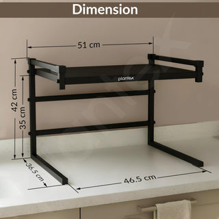 Plantex Microwave Stand for Kitchen Platform/GI-Metal Oven Stand with Storage Cabinet/Oven Rack Kitchen Storage