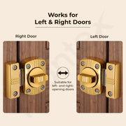 Plantex Latch Lock for Door/Baby Latch for Bathroom/Latch Lock for Main Door/Door Stopper - Pack of 1 (PVD Gold)