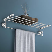 Plantex 304 Grade Stainless Steel Towel Rack for Bathroom/Towel Stand/Hanger/Bathroom Accessories - Niko (24 Inch-Chrome)