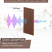 Plantex PVC Wall Panel/Louvers Panel for Wall/3d Wall Panel for Interior Wall Décor/Eco-Friendly Fluted Panel for Wall/- Pack of 7,Covers - 70 Sq. Ft (Teak Brown-12 Inch x 10 Ft)