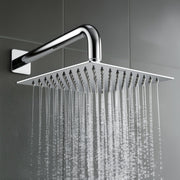 Plantex Stainless Steel Shower Head for Bathroom/8 x 8 inch Square Overhead Shower without Arm/Adjustable Bathroom Shower-(Ultra Slim-Chrome)