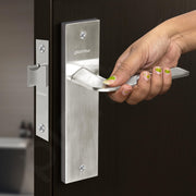 Plantex Heavy Duty Door Lock ÃƒÂ¢Ã¢â€šÂ¬Ã¢â‚¬Å“ Bathroom Door Lock/Mortise 8inch Keyless Plate Handle Set for Home/Bathroom/Store Room/Balcony/Office with Baby Latch (8105, Matt)