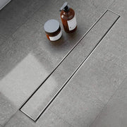 Plantex 304 Grade Stainless Steel Linear Shower Floor Drain with Tile Insert Grate - for Bathroom and Kitchen (10 x 45 cm - Matt)