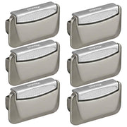 Plantex Drawer Kadi/3 Inch Chest Handle for Drawer/Rectangular Cabinet Kadi/Pull-Push Kadi for Home/Office Drawer - Pack of 6 (DTK-295, Satin White & Chrome)