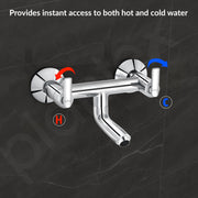 Plantex Pure Brass Bal-516 Non Telephonic Wall Mixer with Water Saving Aerator/Mixer Tap for Bathroom with Brass Wall Flange and Teflon Tape-7 Year Warranty(Mirror Chrome)