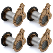 Plantex Solid Brass Door Lens/Door Eye Viewer/Eye Hole for Main Door/180 Degree Ultra Clear Door Viewer for Safe and Secure Home/Office/Hotel - Pack of 4 (Rose Gold)