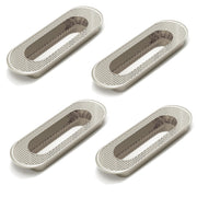 Plantex Sliding Door Handle/Concealed Handle for Sliding Door/96mm Concealed Handle for Wardrobe/Kitchen Cabinet - Pack of 4 (Satin)