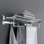 Plantex Stainless Steel Towel Hanger for Bathroom/Towel Rack/Bathroom Towel Holder/Towel Stand/Bathroom Accessories - Pack of 16 (24 Inch-Chrome)