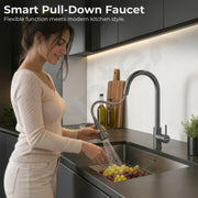 Plantex 304 Stainless Steel Pull-Down Kitchen Sink Tap/Sink Tap for Kitchen Basin with 360⁰ Swivel Spout/Kitchen Sink Faucet - (1062, Grey)