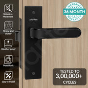 Plantex Heavy Duty Door Lock ÃƒÂ¢Ã¢â€šÂ¬Ã¢â‚¬Å“ Bathroom Door Lock/Mortise 8inch Keyless Plate Handle Set for Home/Bathroom/Store Room/Balcony/Office with Baby Latch (8068, DC-Black & Z-Black)
