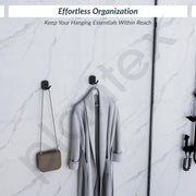 Plantex 304 Grade Stainless Steel Robe Hook/Robe Hooks for Bathroom/Cloth Hanger for Wall/Hooks/Bathroom Accessories - Black (Parv)