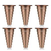 Plantex 4 Inch Sofa Legs for Bed Furniture/Sofa Legs for Table/Sofa Support Legs with Rubber Grip (Rose Gold, 6 Pcs)