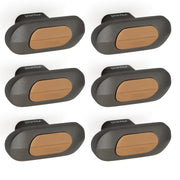 Plantex Knobs for Drawer/Drawer Knobs/Oval Knob for Cabinets/Drawer Handle/Pull-Push Knob for Kitchen/Bedroom Drawers - Pack of 6 (SH-432, Rose Gold & Grey)