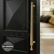Plantex Main Door Handle/Stainless Steel & Aluminium Door Handle/450mm Pull-Push Handle for Home/Office/Hotel - Pack of 1 (DTMD-413, Brass Antique & Gold)
