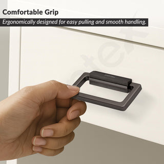 Plantex Rajwadi Drawer Kadi/Drawer Handle/Kadi for Drawers/Pull-Push Kadi for Home/Office Cabinet - Pack of 1 (Satin Black)