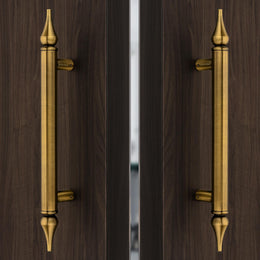 Plantex Heavy Duty Door Handle/14 Inch Main Door Handle/Pull-Push Door Handle/Door & Home Decor - Pack of 2 (Brass Antique) - 3 Years Warranty, Pull Handle