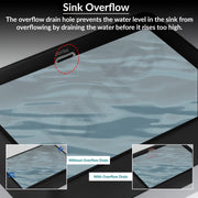 Plantex Basin for Bathroom/Ceramic Washbasin/Rectangle Table Top Wash Basin/Counter Top Basin for Home/Hotel - (Matt Black)