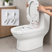 Plantex Soft Close Toilet Seat Cover Hinges/Plastic Screw Kit for Toilet Seat Cover Repair/Fixing Kit for EWC Models/Plastic Seat Cover Fixtures - (White)