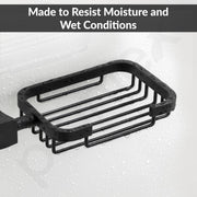 Plantex Space Aluminum Soap Holder for Bathroom Wall/Soap Stand/Soap Dish/Soap Dish Holder for Bathroom Accessories (Black)