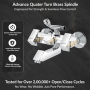 Plantex Pri-317 Pure Brass Telephonic Wall Mixer with Crutch Arranging of Hot & Cold Water with Water Saving Nozzle for Bathroom and Brass Wall Flange (Chrome)